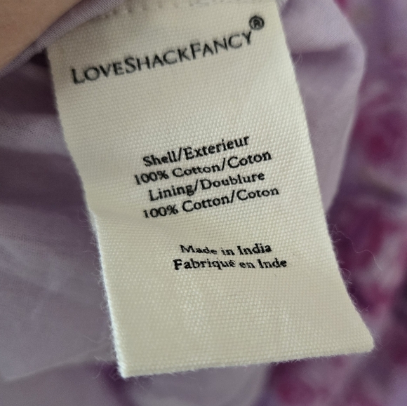 LOVESHACKFANCY Debra Mini Dress Lilac Fusion Size 0 NWT - Picture 5 of 6